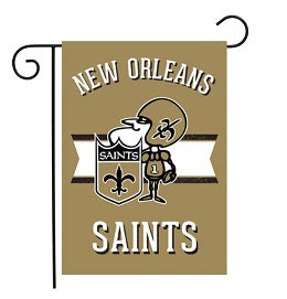 retro new orleans saints 2-sided nfl garden flag   gf6-9687
