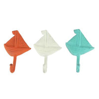 metal sailboat hooks                         h-59421-7