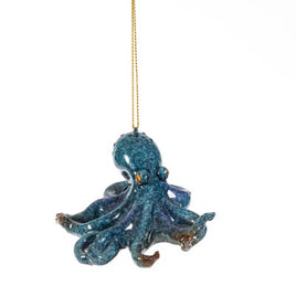 hanging blue octopus ornament   x-362-5