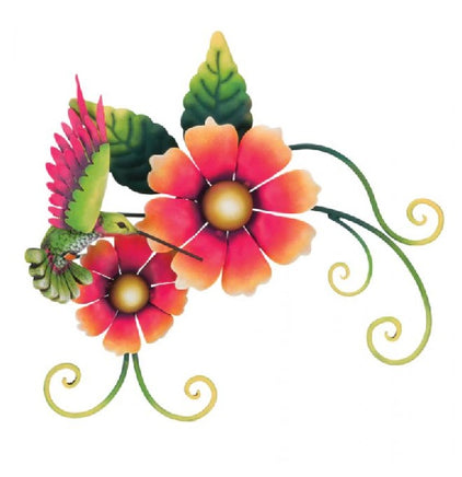 hummingbird double flower wall decor  ra2580204