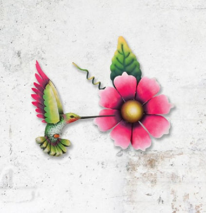hummingbird flower wall decor - pink  ra1880203