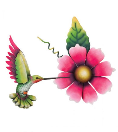 hummingbird flower wall decor - pink  ra1880203