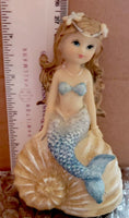 mermaid on shell    4.5"                   dl044298-1