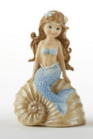 mermaid on shell    4.5"                   dl044298-1