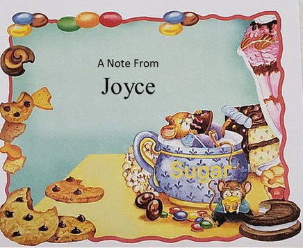 mouse in sugar bowl personalized notes    js-2