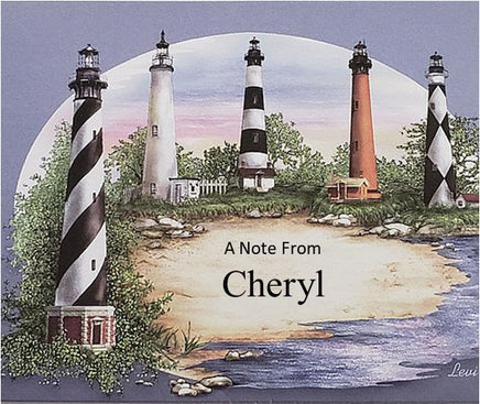 n. carolina lighthouses personalized notes  l-1
