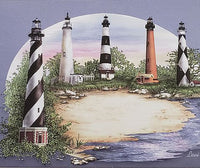 n. carolina lighthouses personalized notes  l-1
