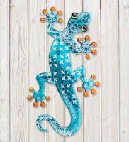 blue gecko metal wall decor 18"  ra1212904