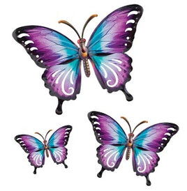 Luster Purple Butterflies Set of 3    RA1812903