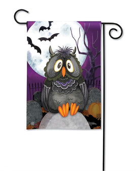 moonlight owl garden flag    sd-31943