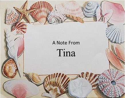 sea shells personalized notes                           n-5