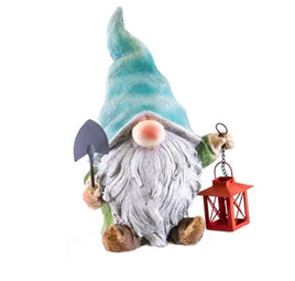blue hat gnome w/lantern                            osw16220336