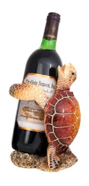 orange resin turtle wine bottle holder                ww-400or