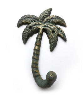 green palm tree iron hook                ca-0572823