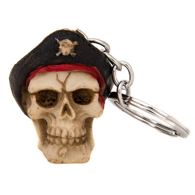 pirate skull keychain                k-434-2