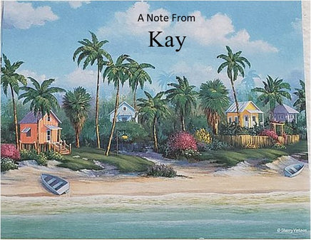 houses & palms personalized notes         sv-9