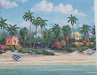 houses & palms personalized notes         sv-9