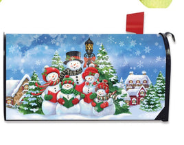 singing snowmen mailbox cover           mc5-9457