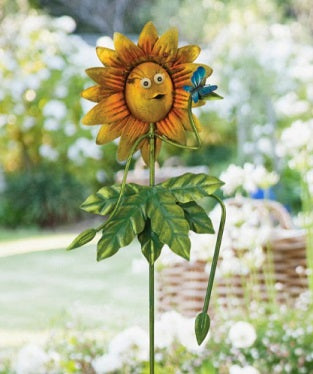 sunflower be jolly flower garden stake          ra1513056
