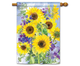 sunflower burst standard flag                  sd-91842