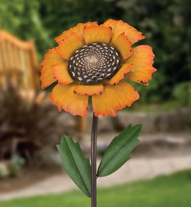 Vintage Sunflower Flower Stake - Marigold     RA1713052