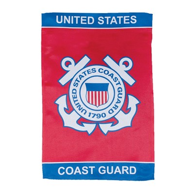 u.s.coast guard lustre garden flag                         sd-4496