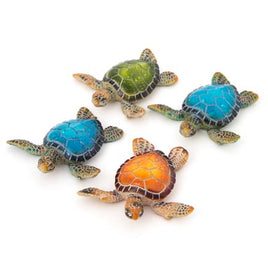 resin assorted 3" colorful turtles        ww-310x-3
