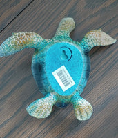 blue resin sea turtle figurine  6.25"               ww-312