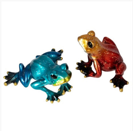 metallic looking frogs            ww-577-7