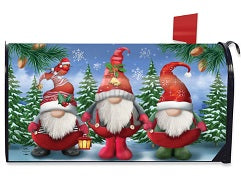 winter gnomes mailbox cover      mc5-9582