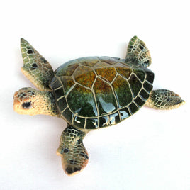 green resin sea turtle figurine  5.75"                      yxc-942-5